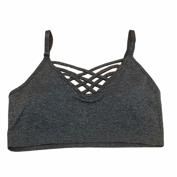 Criss cross bralette - grey - Picture 2 of 2